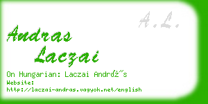 andras laczai business card